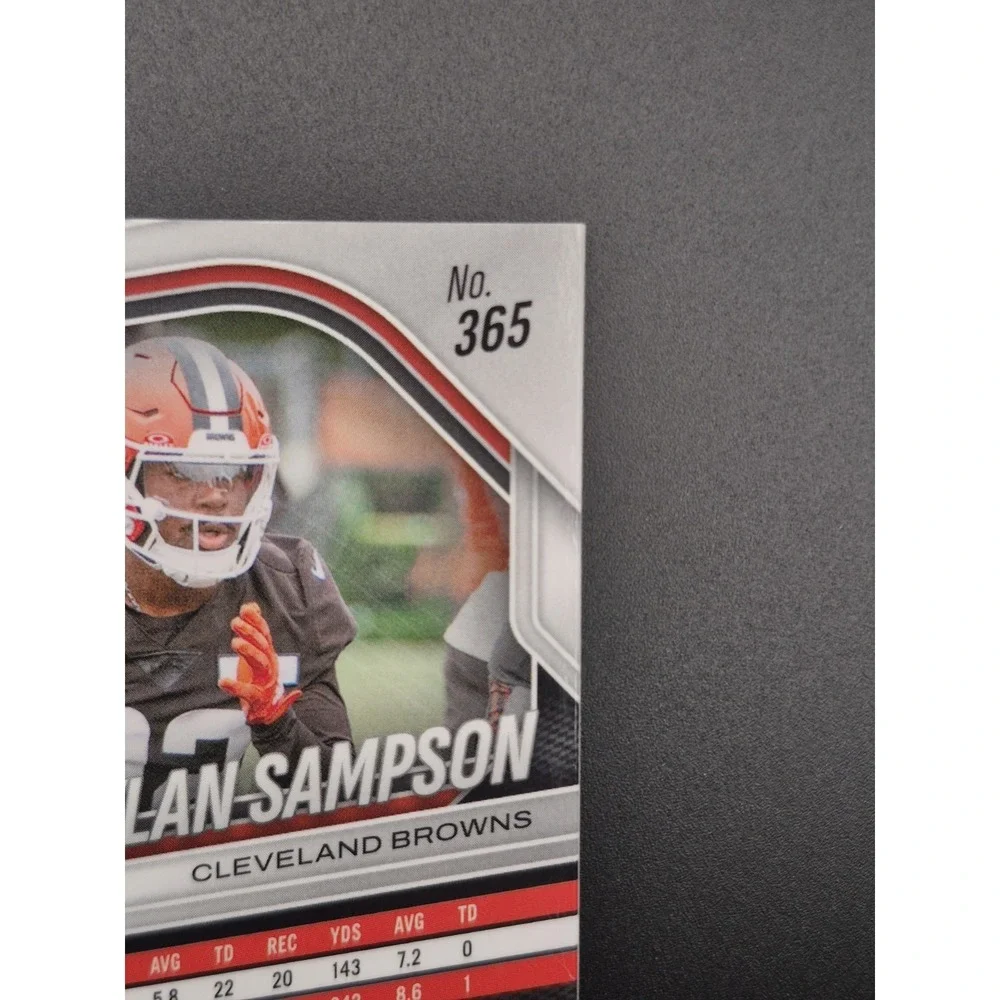 2025 Panini Prizm Dylan Sampson #365 Rookie Orange Cracked Ice (RC) Browns